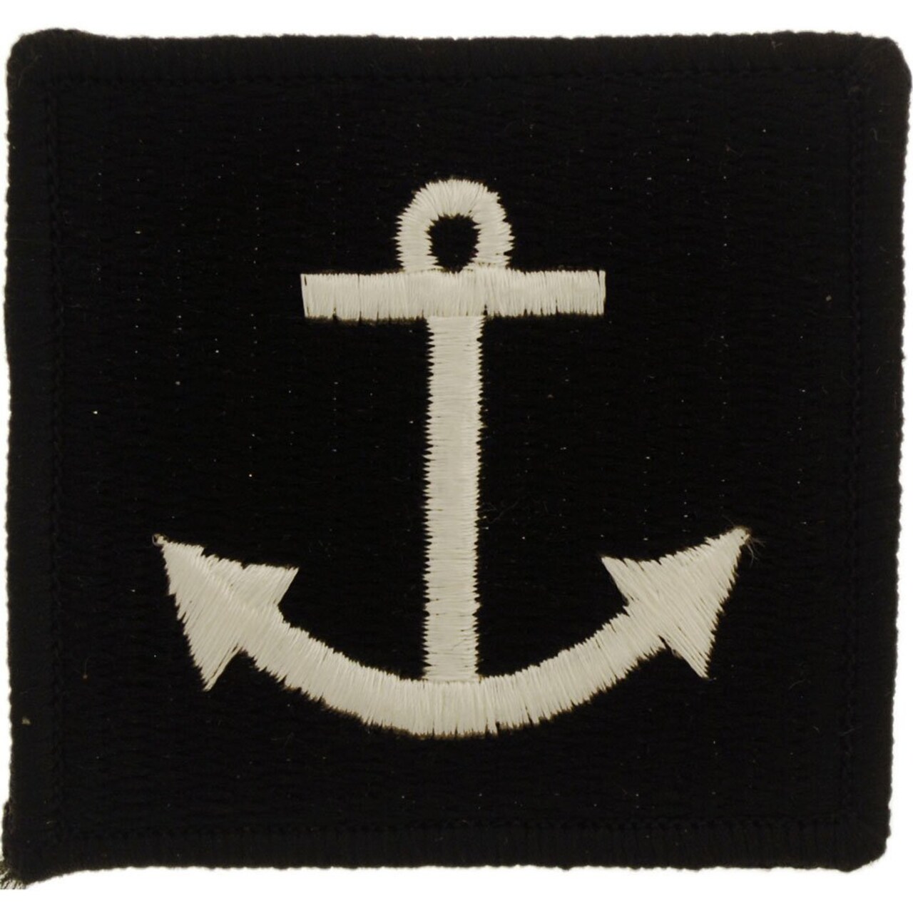 Eagle Emblems Patch-US Navy, Anchor (Black/White) (2-3/4")